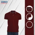 Fine Tex Clothing Maroon Color Premium Quality Polo T-Shirt For Men(Polo T-Shirt For Men). 