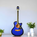 Matte Blue Premium Acoustic Guitar -2024 Edition. 