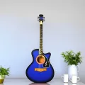 Matte Blue Premium Acoustic Guitar -2024 Edition. 