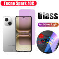 Tecno Spark 40C Shockproof Phone Case for Tecno Spark 40 Spark40C Anti-blue Ray Tempered Glass and Lens Film.