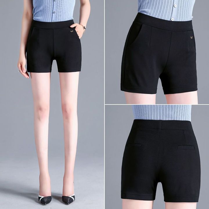 Shorts%20Women's%20Korean-Style%20High%20Waist%20Slimming2023New%20Summer%20plus%20Size%20Outer%20Wear%20Women's%20Black%20Shorts%20Loose%20Casual%20Pants%20for%20Women%20-%20Image%208
