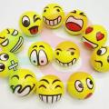 6.3 Cm Stress Ball Emoji Squeeze Ball Exercise Stress Ball Pu Rubber Toy - 1 Pcs. 