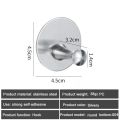1PC Metal Hooks Strong Self Adhesive Hook Bathroom Stainless Steel Hook Wall Hangers Coat Towel Rustproof Hooks Kitchen Hardwar. 