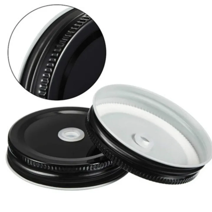 10%20Pieces%20Stainless%20Steel%20Regular%20Mouth%20Mason%20Jar%20Lids%20with%20Straw%20Hole%20Compatible%20with%20Mason%20Jar%20-%20Image%203