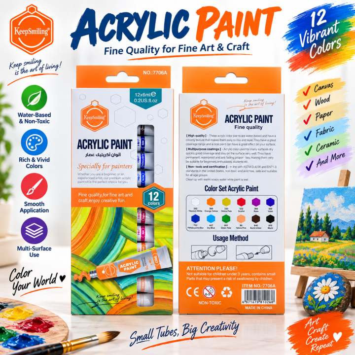 Keep%20Smiling%20Acrylic%20Color%20Set%2012%20Colors%20%C3%97%206ml%20for%20Painting%20&%20Artwork%20-%20Image%203