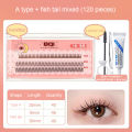 False Eyelashes Natural Single-cluster Eyelashes 3d Mink Lashes Soft Eyelash Extension Makeup Kit.