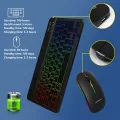 Wireless Bluetooth Keyboard Backlit Colorful Keyboard 10 inch Tri-Colour Backlit Keyboard Tri-System Bluetooth Wireless Keyboard. 