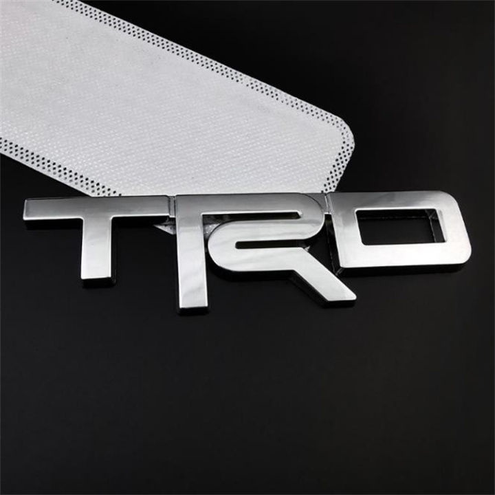 TRD Car Emblem Silver