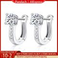 100% Real 925 Sterling Silver U Type Earring Korean Earrings for Women New Jewelry Gifts CME1504.
