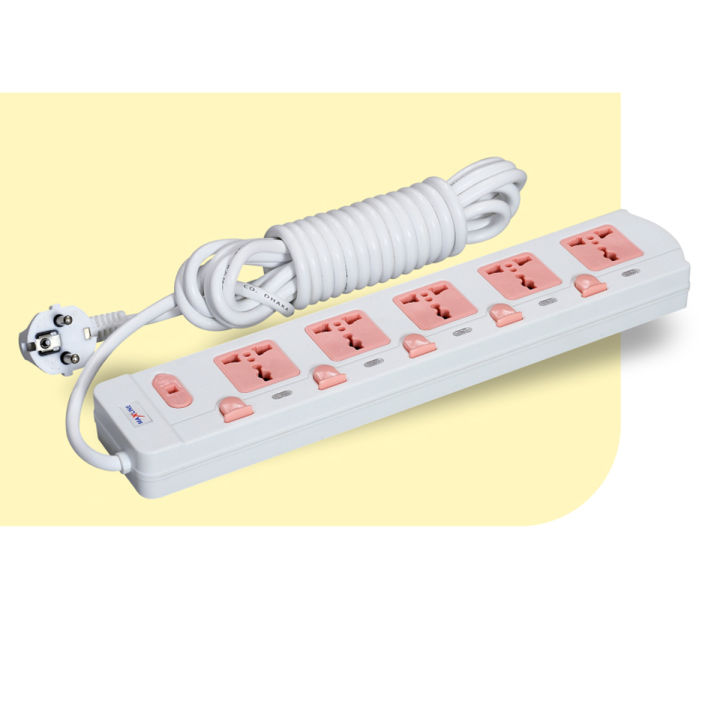 Maxline%205%20Gang%20Multi%20Extension%20Socket%20Model:%20ML-358-2%20Pin%20Plug/%203%20Miter%20Wire%20-%20Image%206