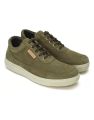 Woodland Men Nubuck Leather Sneakers - 3237119 Olive Green - Shoes.