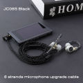 Jcally Jc08s 5n 8 Core Silver Plated Hifi Upgrade Cable With Mic 3.5mm Plug Mmcx/2pin 0.78 For Tfz Cca C12 Zst X Edx Zsx. 