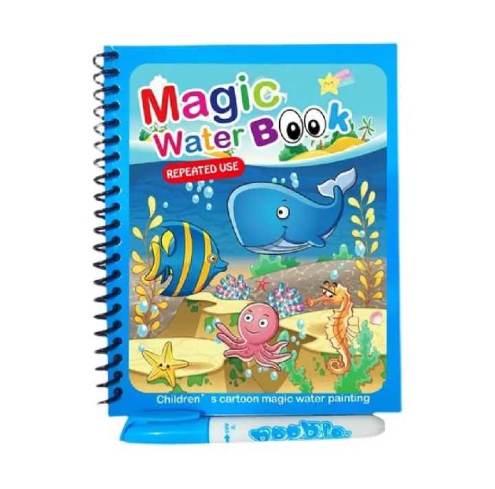 Magic Water Coloring Painting Reusable Book For Kids - Magic Book
