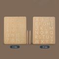 Montessori Wooden Alphabet Board for Children Letters Educational Toy Baby Handwritten Track Copy Groove Toys Alphanumeric Board. 