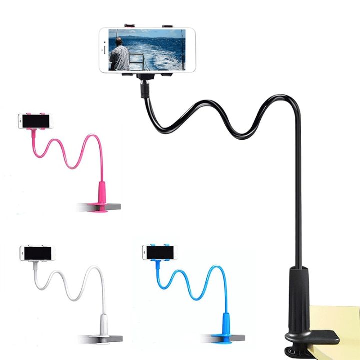 Universal Mobile Phone Holder Bracket For Smartphone Flexible Lazy Bracket Bed Snap-On Mobile Phone Holder Clip Bedside Watch TV