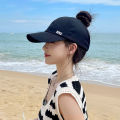 High Ponytail Baseball Cap Half Visor Peaked Cap Girls' Hat Sun Protection Sports Cap Summer Internet Celebrity Peaked Cap.