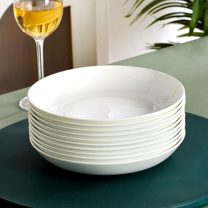 Dish%20Dinner%20Plate%20Household%20White%20Lead-Free%20Bone%20China%20Dish%20Cooking%20Plate6Deep%20Plates%20White%20Porcelain%20Meal%20Tray%20Disc%20Ceramic%20Dinner%20Plate%20-%20Image%204