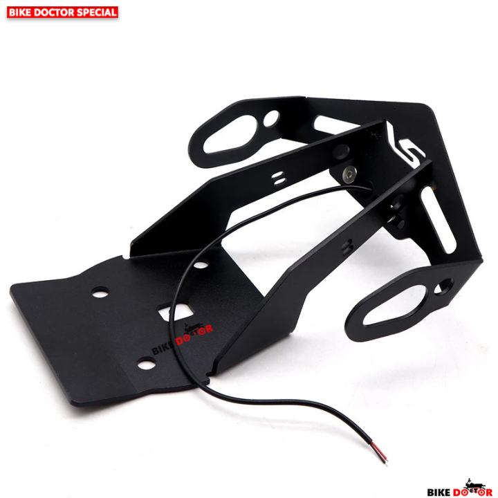 Motorcycle%20Magnetic%20License%20Plate%20Holder%20Fender%20Eliminator%20Tail%20Tidy%20for%20YAMAHA%20R15%20V3%20With%20LED%20&%20Fittings-Black%20(Imported)%20-%20Image%204