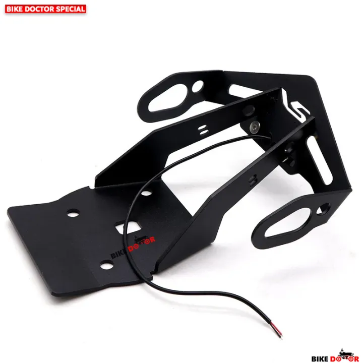 Motorcycle%20Magnetic%20License%20Plate%20Holder%20Fender%20Eliminator%20Tail%20Tidy%20for%20YAMAHA%20R15%20V3%20With%20LED%20&%20Fittings-Black%20(Imported)%20-%20Image%204