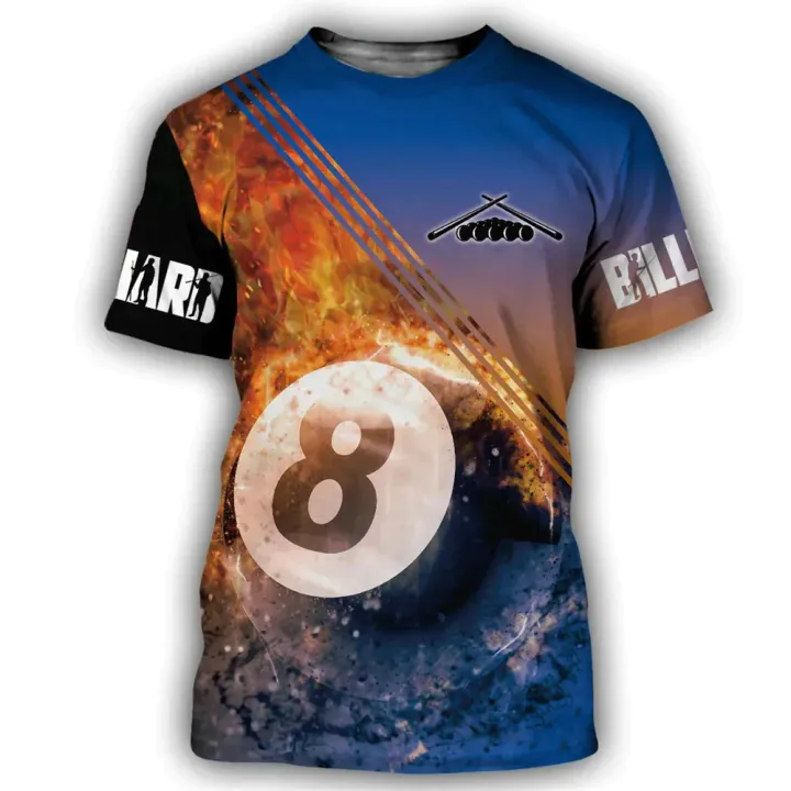 Summer%20Men's%20T-shirt%20Billiards%20No.8%20Black%20Ball%203d%20Print%20High-quality%20Men's%20Top%20Holiday%20Casual%20Clothing%20Daily%20Street%20-%20Image%202