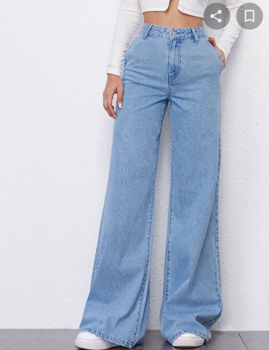 Ladies%20Wide%20Leg%20Jeans%20Pant%20Denim%20High%20Waist%20Trousers%20Casual%20Slim%20Fit%20High%20Waist%20Bottoms%20-%20Image%202
