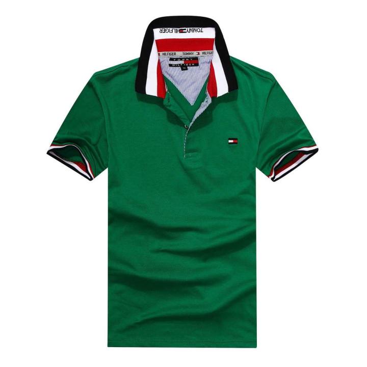 Men's%20Short%20Sleeve%20Polo%20Shirt%20Classic%20Logo%20Print%20T-shirt%20Sweatshirt%20Cotton%20Tee%20Summer%20T-shirt%20-%20Image%204