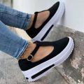 Shoes Women Platform Sandals Velcro Stretch Fabric Summer Women's Comfort Walking Ladies Sandalias Female Casual Footwear. 
