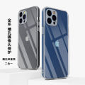 Cross-border application for iPhone 13Pro Max transparent anti-drop acrylic transcriber Apple 12 Pro phone case. 