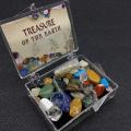 Treasure Of Earth Crystal Tumbled Polished Natural Gem Stones Mix Colors In Box Mineral Specimen Crystal Stone For Gift. 