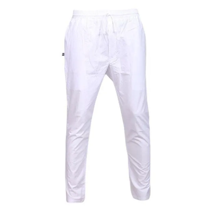 White Cotton Pajama Pants For Men