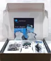 8 In 1 Digital Therapy Machine  Electric Muscle Stimulator Device With Acupuncture & Vibration  Pain Relief Pulse Massager, 4 Pads With Palm Device, Battery & Electric Operated. 