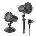 Outdoor Moving Laser Projector LED Light Snowflake Pattern Christmas 100-240V [EU Plug]. 