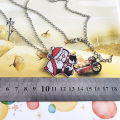 Cross-border Spider-Man Marvel peripheral necklace Acrylic heat shrinkable sheet epoxy pendant with chain jewelry. 