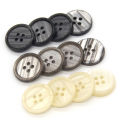Hengc Chic Men Blazer Striped Gradient Resin Buttons For Clothing British Style Coat Sleeve Creative Decorations. 