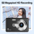 4K HD 1080P Digital Camera 16x Digital Zoom Rechargeable Camera 2.4-inch IPS Screen Timer Photo Entry Camera. 