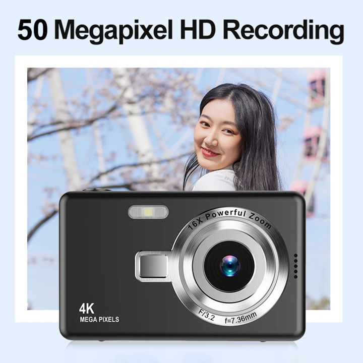 4K%20HD%201080P%20Digital%20Camera%2016x%20Digital%20Zoom%20Rechargeable%20Camera%202.4-inch%20IPS%20Screen%20Timer%20Photo%20Entry%20Camera%20-%20Image%202