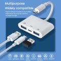 3 In 1 Type C OTG Adapter USB 3.0 PD Fast Charging Cable Splitter U Disk Reader Hub For Mobile Phone Laptop PC Accessories 3 In.