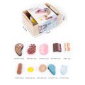 GC Wooden Food Sets Multi-play Food Set Magnetic Vegetables Fruits Cutting Set Kitchen Accessory For Kids Pretend Play. 