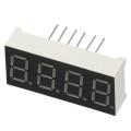 Durable 12 Pin 4 Bit Common Cathode Plastic, Metal Black Digital Tube Red LED Display 7 Segment Display Electronic Driver Board. 