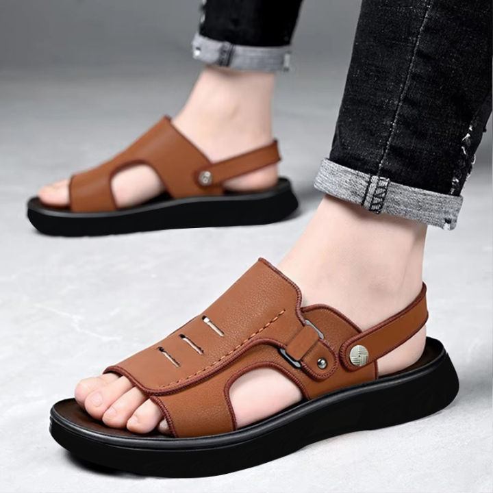 Super soft Leather shoes for Men's (Brown)