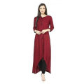 Linen 1 Piece Kurti Kameez Dress for Women Trendy Stylish Comfortable Daily Wear Fabric. 