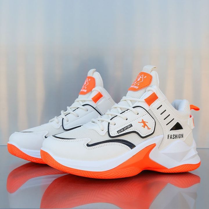 New High-Top Shoes Men's Shoes Sports Sneakers Teen Trend Basketball Shoes Casual Sneakers Mesh Shoes