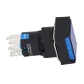 Push Button Switch Small Self Locking Safe ABS Housing 25 Pcs Long Usage Time Switch Button with Control Light for Electromagnetic Starter. 