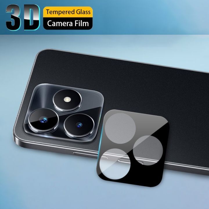 For realme c53 / narzo n53 Shield Latest Generation Curvy Border Glass Membrane HD Tempered Glass Camera Full Lens Protector