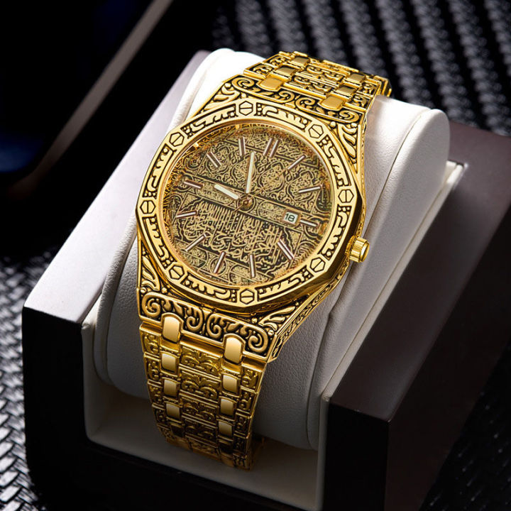 Men's Stainless Steel Waterproof Watch Trendy Business Style Men's Watch