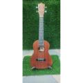 Authentic Aban 24 inch solid Mehogony top Concert Ukulele bundle- Padded Bag, Picks, Strings , Strap.