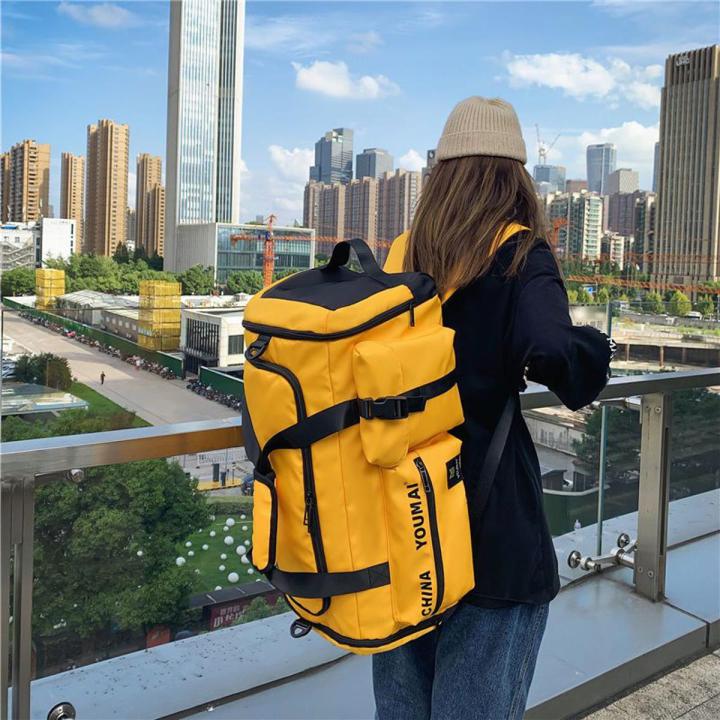 Travel Men s Large Capacity Sports Backpack Gym Bag Women s Business Trip Travel Big Bag Short Distance Multifunctional Luggage Bag Daraz .bd