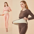 Pregnant Women Thermal Clothes2023Winter New Fleece-Lined Thickened Long Underwear Suit Winter Clothes Postpartum Nursing Clothing Confinement Clothing.