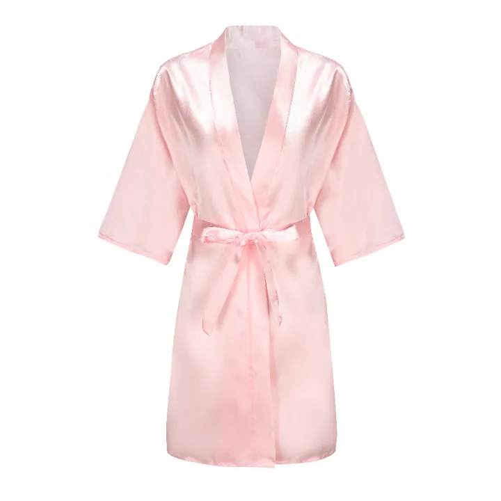 Team%20Bride%20Maid%20of%20Honor%20Gold%20Letter%20Print%20Kimono%20Faux%20Silk%20Women%20Wedding%20Preparewear%20Bridal%20Party%20Bridesmaid%20Robes%20-%20Image%206