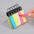 Foska self Adhesive Notes Sticky Notes 4*25 colors Sheets Index Markers 5*25 colour sheets. 